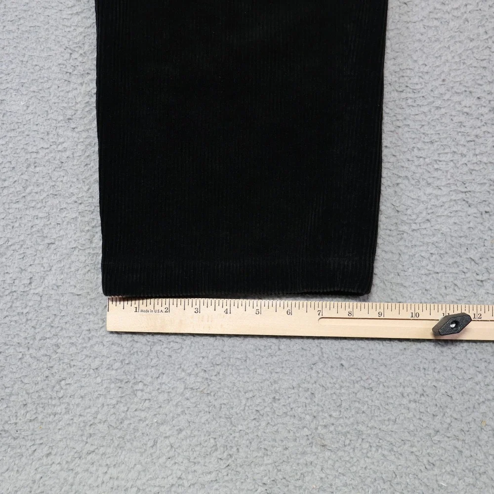 Polo Ralph Lauren Mens Black Corduroy Pants 100% Cotton Straight Leg 34x34